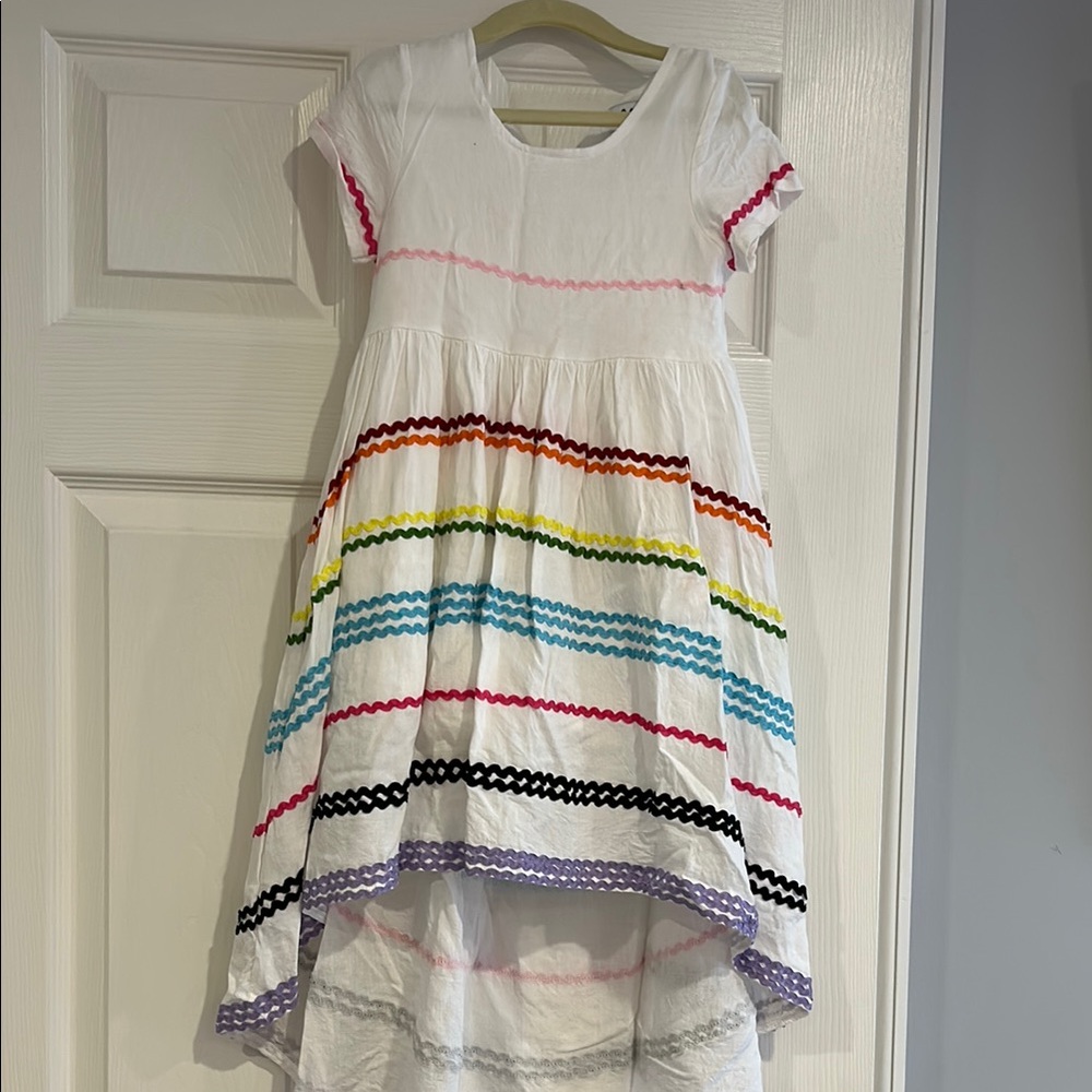 Colorful Striped Kids Dress